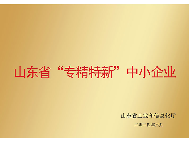 山東省“專精特新”中小企業(yè)